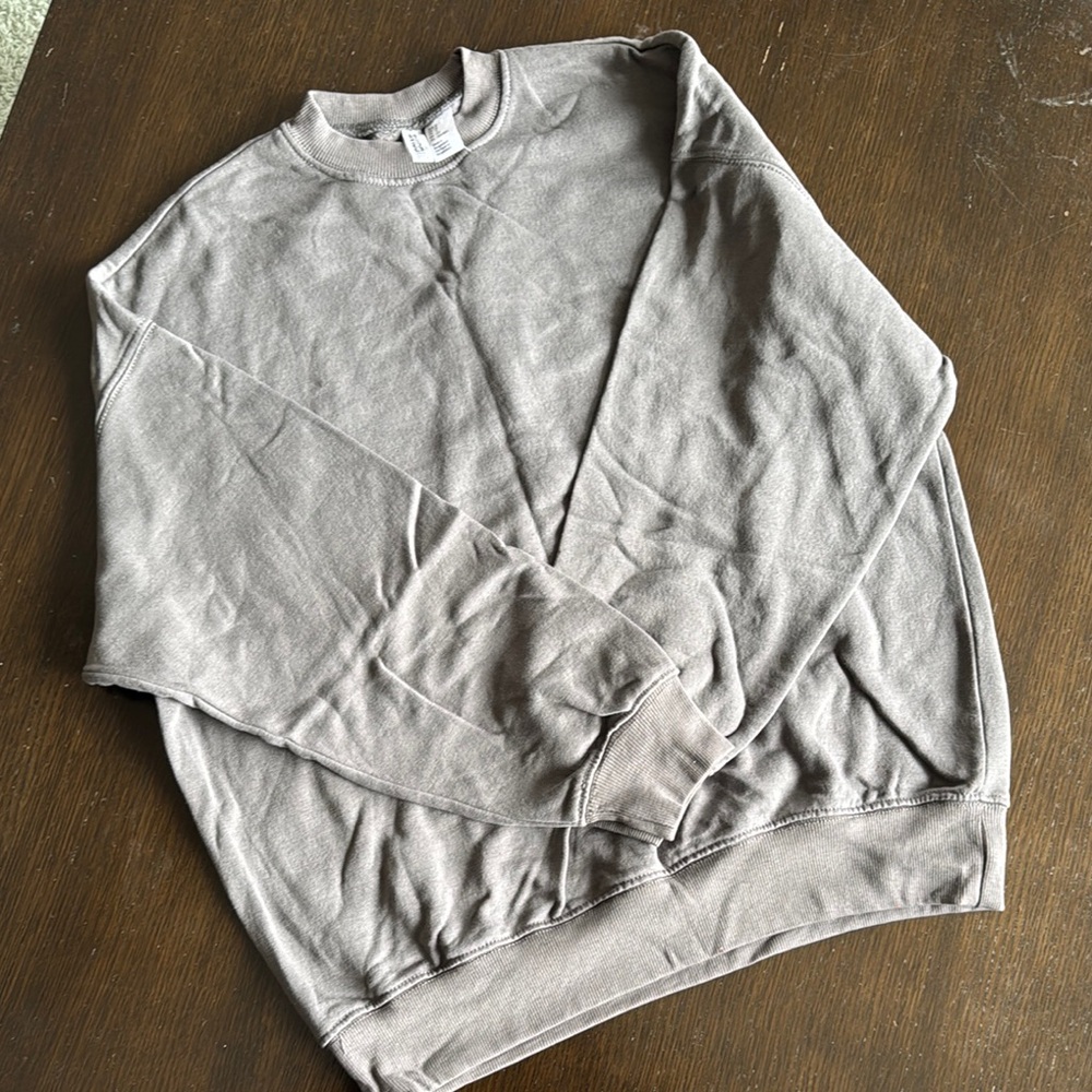 Divided Gray Crew Neck Sweater Timeless Style